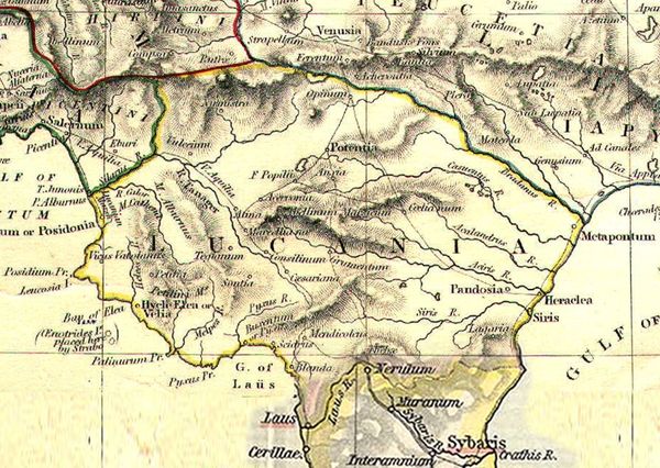 Lucania from “The historical atlas” by William R. Sheperd (1911)